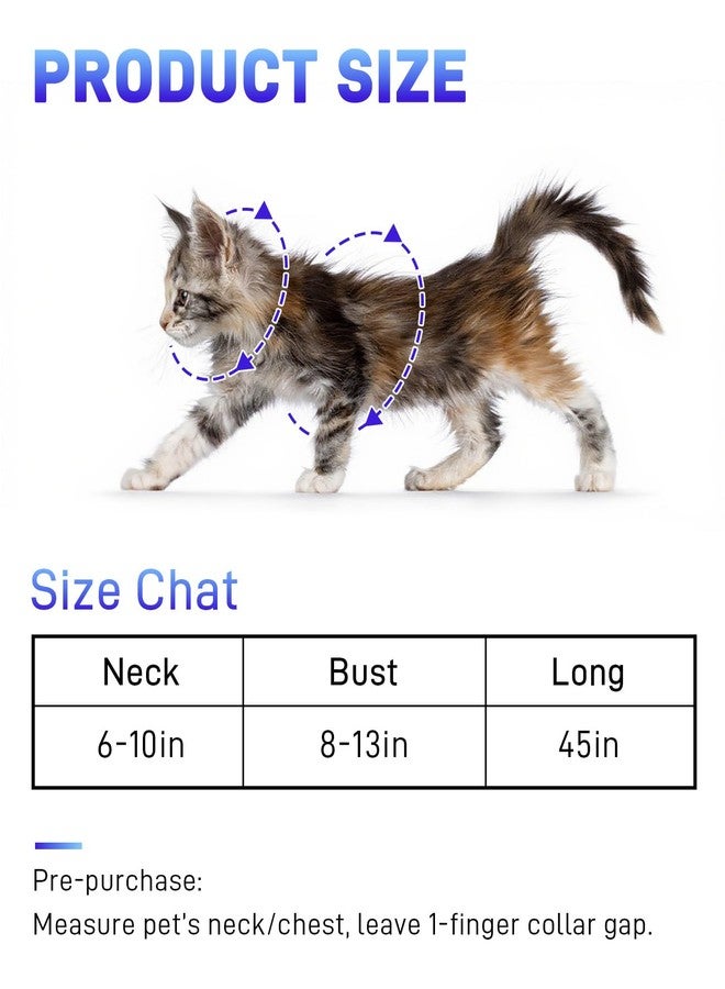 Gaahkai 3 Pack Cat Leash and Harness Set, Lightweight Adjustable Collar Escape Proof for Cats - Image 3